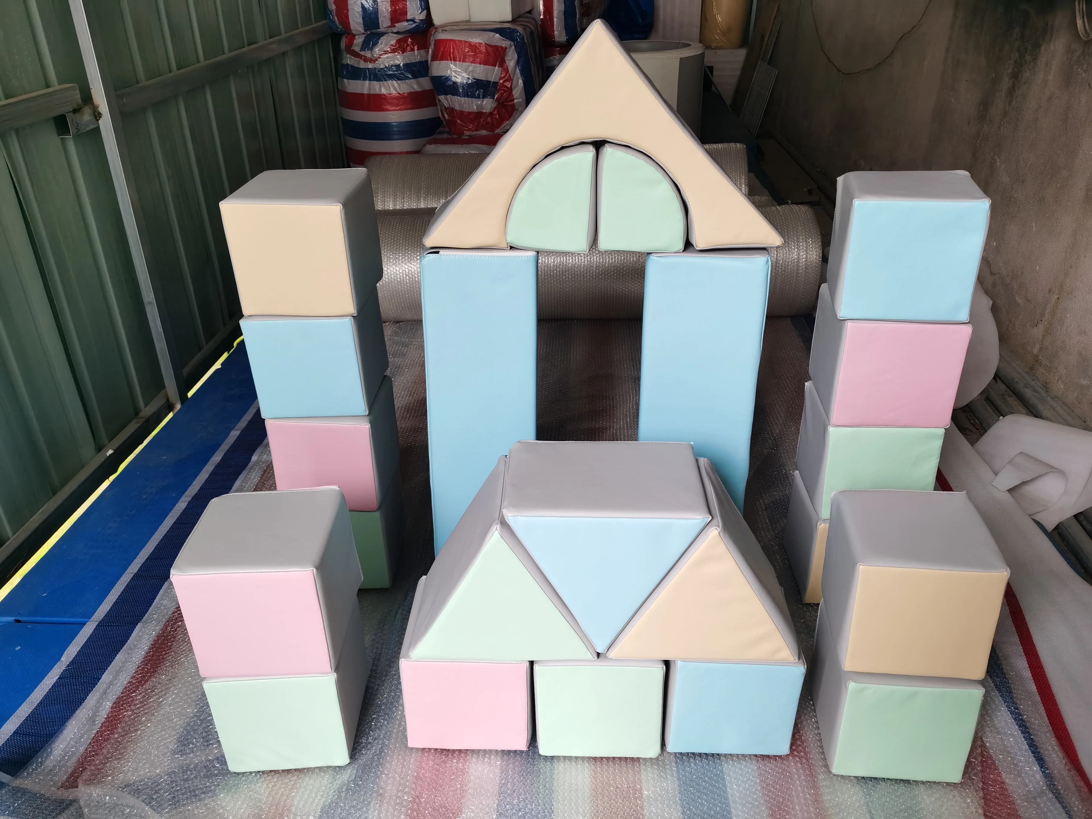 honeycomb maze indoor soft slide playground kids soft play equipment