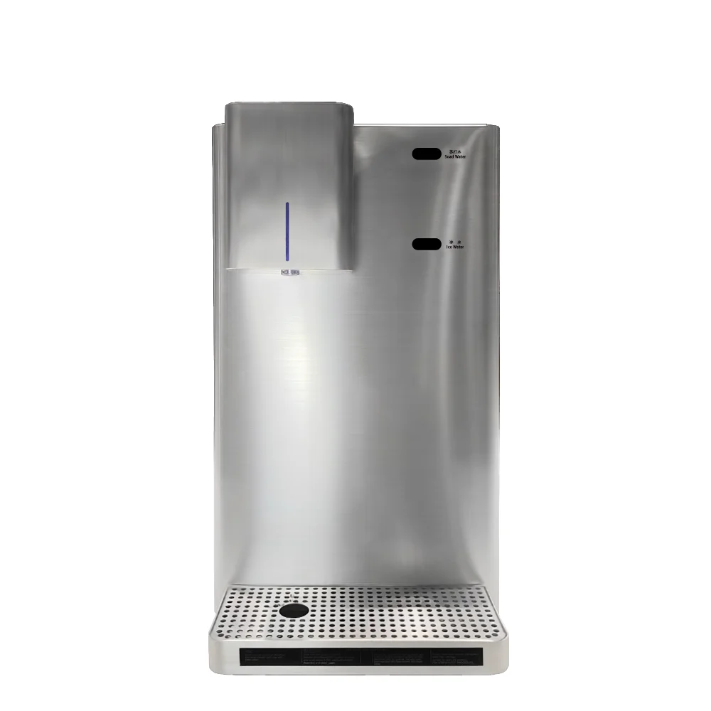 Automatic desktop sparking water dispenser with infrared control to dispense soda water by waving hands