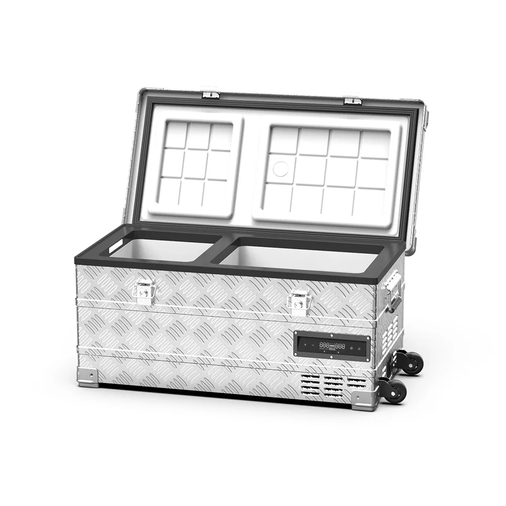 Alpicool Dual Zone12V 24V Fridges 42L cooler box car fridge freezer portable refrigerator