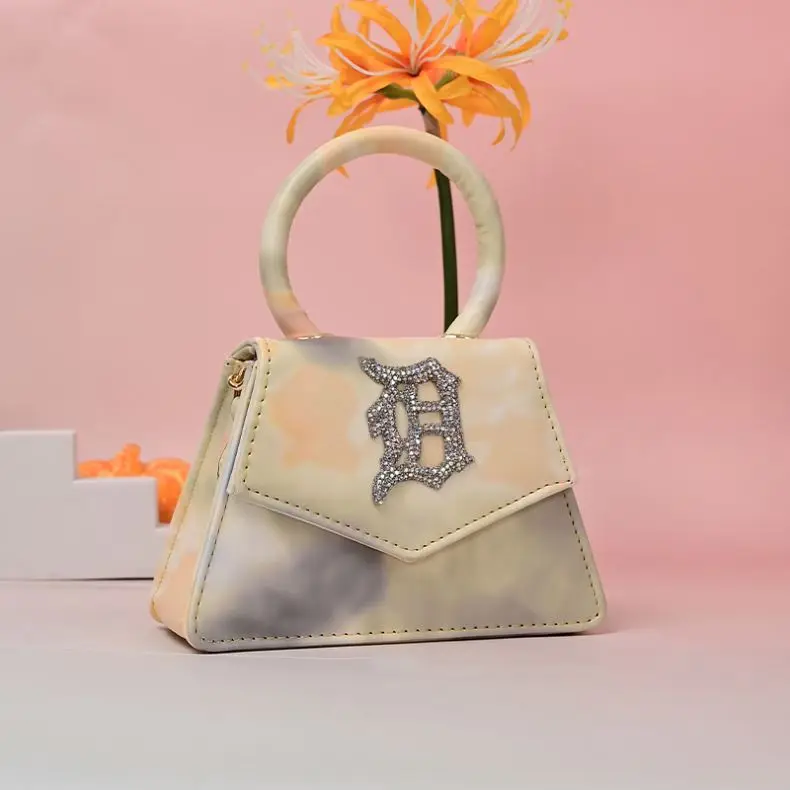 2021 summer Hot Sale Chain rainbow  Tie dye  D  purse Handbags detroit Purse And Handbags Bag For Women