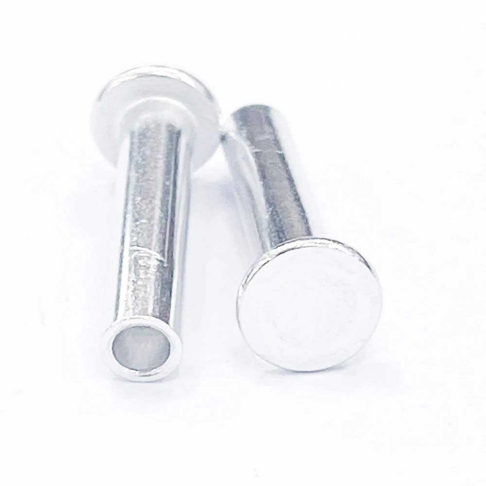 Factory Direct Supply Metal Aluminum Half Tubular Pot Nail Flat Round Head Half Hollow Rivet