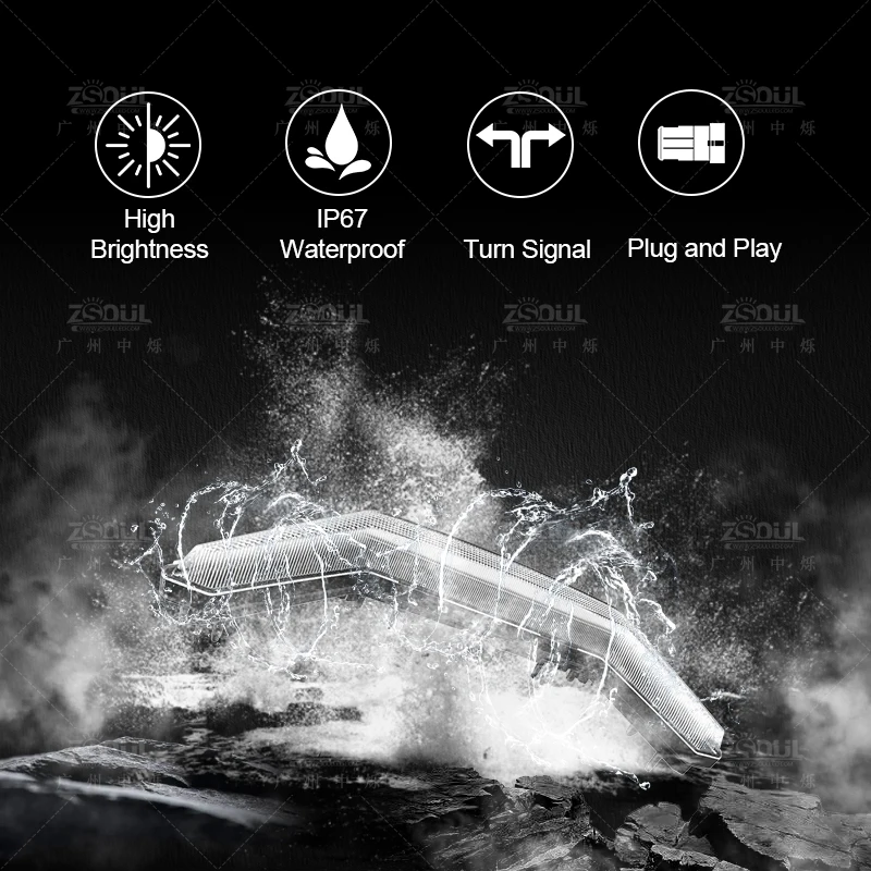 Factory Direct Can Am Maverick X3   ATV UTV Chasing RGB/yellow color Turn Signal Light  For Xds Xrs 2017 2018  Front Led