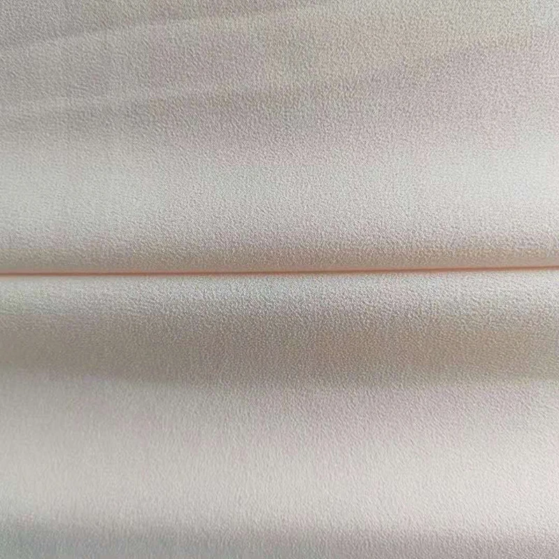 Wholesale Custom 100 Polyester Elasticity Chiffon Fabric 75D Crepe Wrinkled Stretch Chiffon Fabric