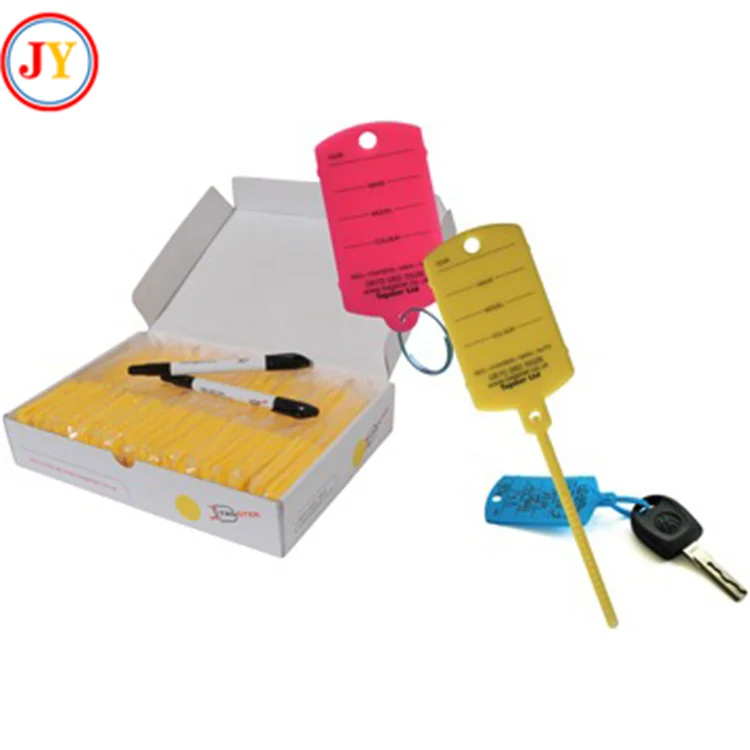 High Quality Best Price Key Tag Blank White Vinyl Self Locking Arrow