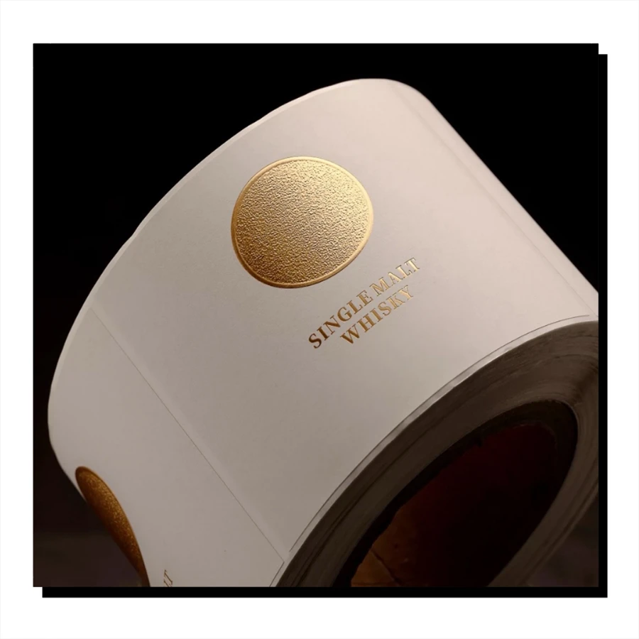 Custom Adhesive Sticker Roll Packaging Labels Rectangle Shape Skin Care Essential Oils Express Photo Frames Wigs Color Printing