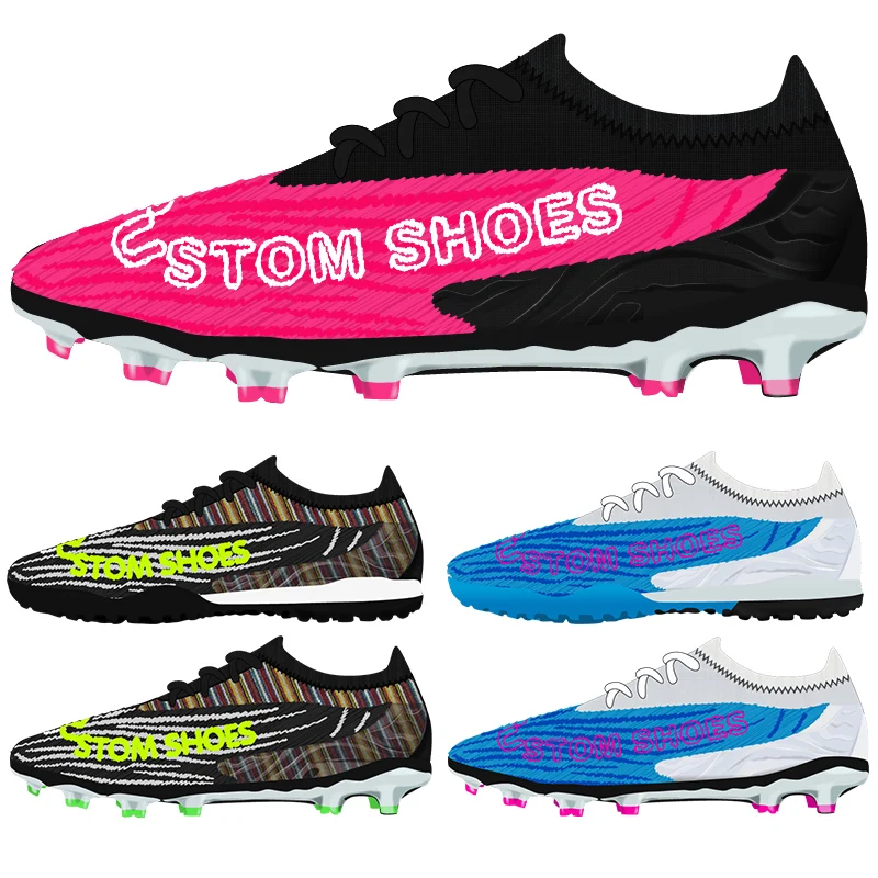 Chuteiras Campo Phantom GX Professional customized made Football Sneakers Durable Men Cleats Training Soccer Shoes