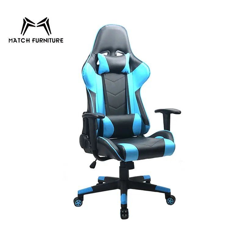 Эргономичный простой дизайн гоночный стиль кожаный игровой офисный стул для продажи