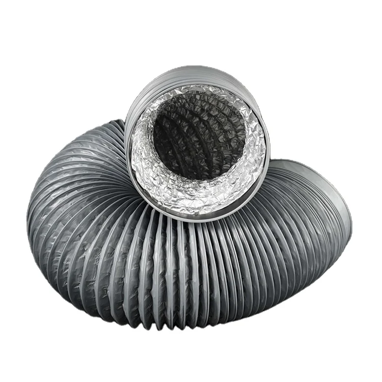 Hstube оптовая продажа хорошее качество машина ПВХ гибкие воздуховоды алюминиевая фольга с покрытием из комбайн