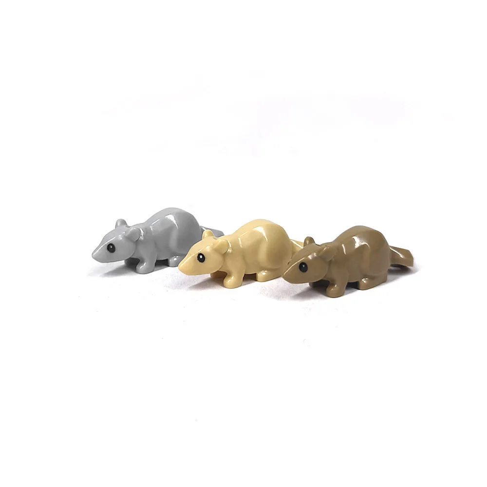500-40 Creative building block toys MOC +chicken coop+otter+flamingo mice 92438+41539+3028+3033+3036+3958+91405 3857(NO.PA01391)