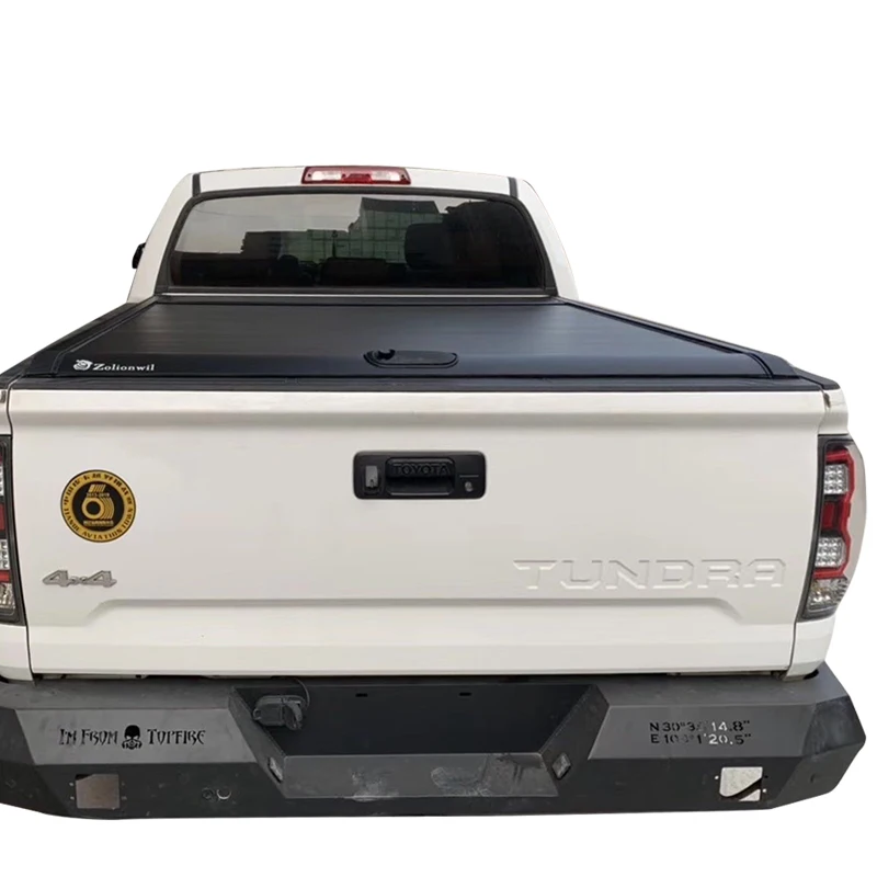 Zolionwil Truck Bed Cover Retractable Waterproof Roller Lid  Aluminium Alloy Tonneau Cover For TOYOTA Tundra