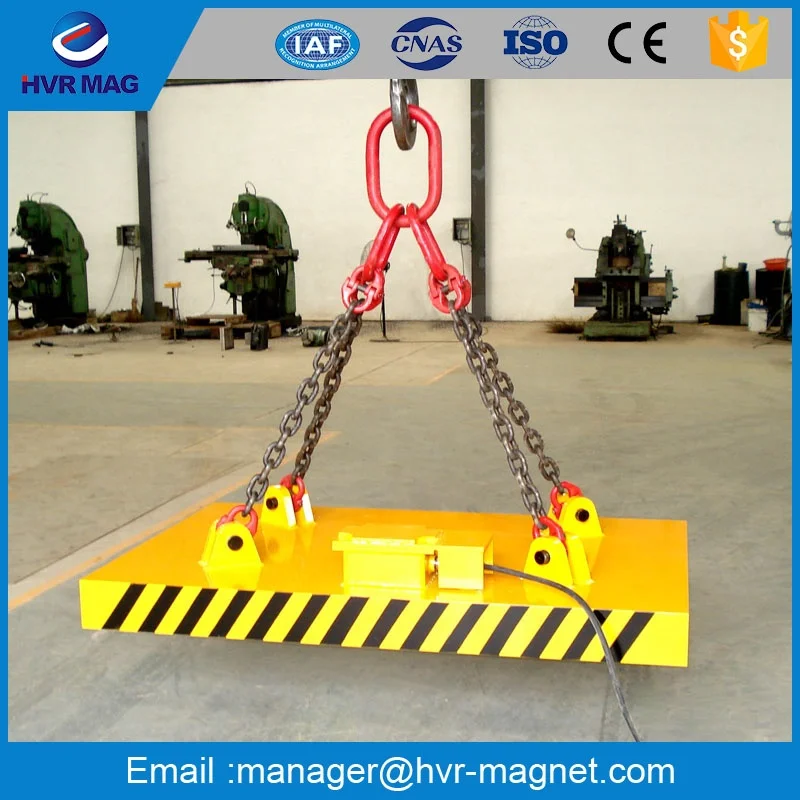 
China manufacturer electric permanent lifting magnet for warehouse steel plate handing 