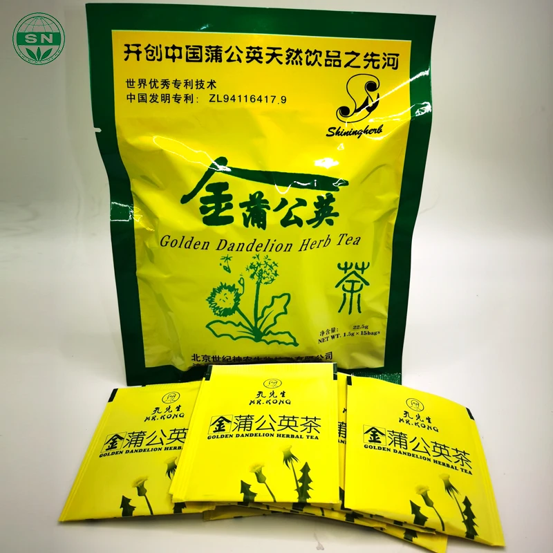 14/28 days Teabag Golden Dandelion Herbal Tea Natural Herbs Blends Used for Detox And Enhancing Immunity Dandelion Tea