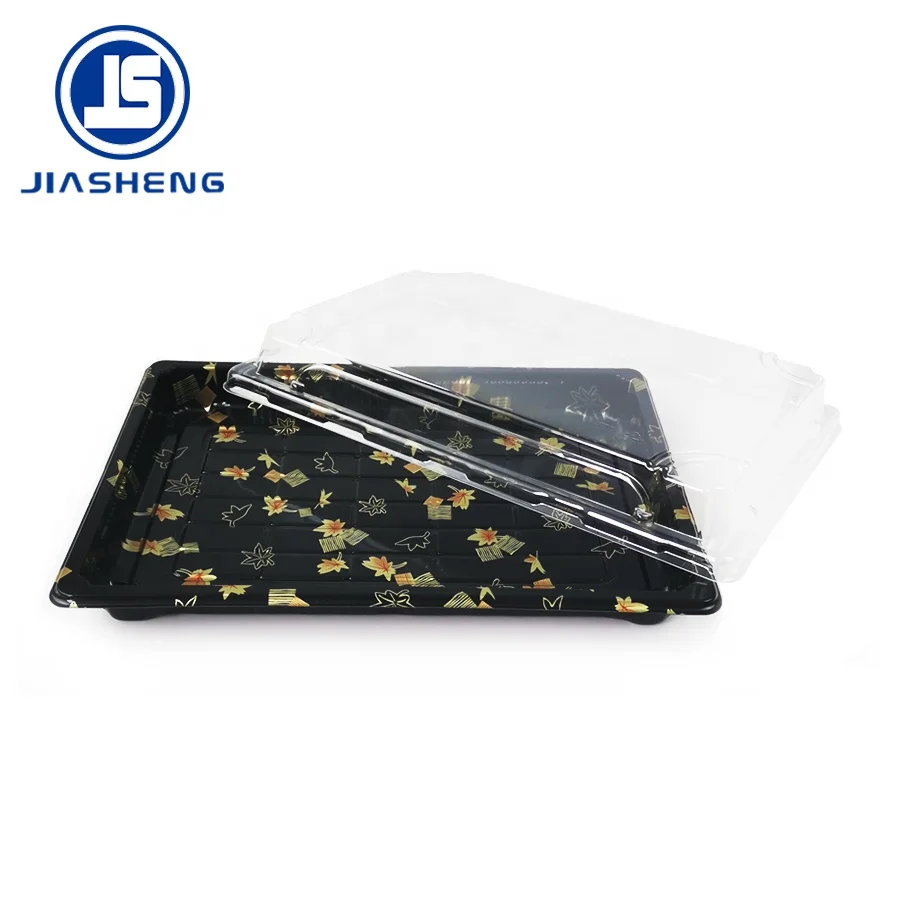 Wholesale Disposable Plastic Food Take Out Sushi Tray For Sushi Packing Custom Take Away Japanese Sushi Food Container Box