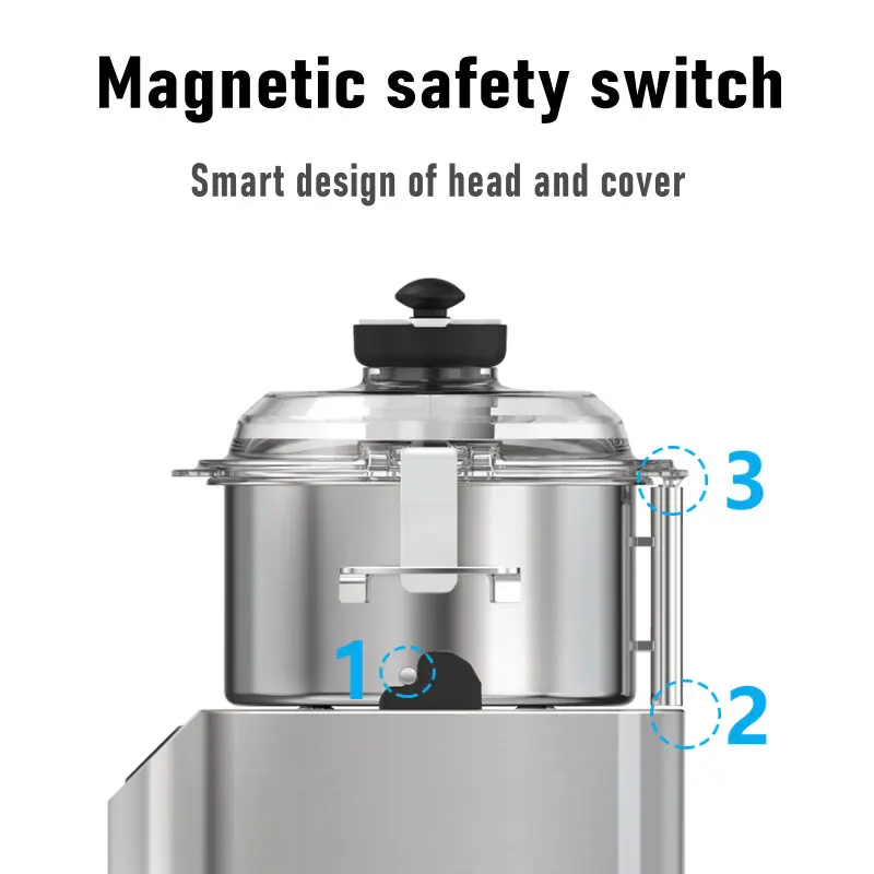 ASAKI manufacturer new electric commercial multi-function Meat Vegetable food Chopper Machine with bowl cutter mixer