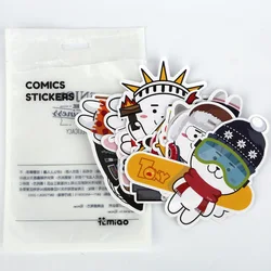 Custom Aesthetic Cartoon Sticker Pack Self Adhesive Motivational Comic Decal Stickers for Kids Adults