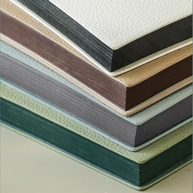 wholesale high quality large notebook soft leather custom logo business office simple students study notebook