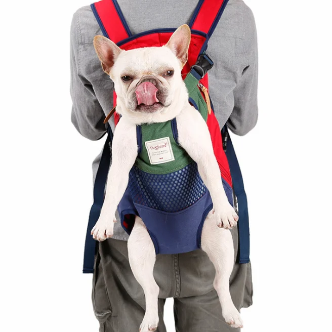High Quality Outdoor Durable Canvas Pet Dog Backpack Carrier bag for dogs and cats with 4 feet Pet Travel Bag