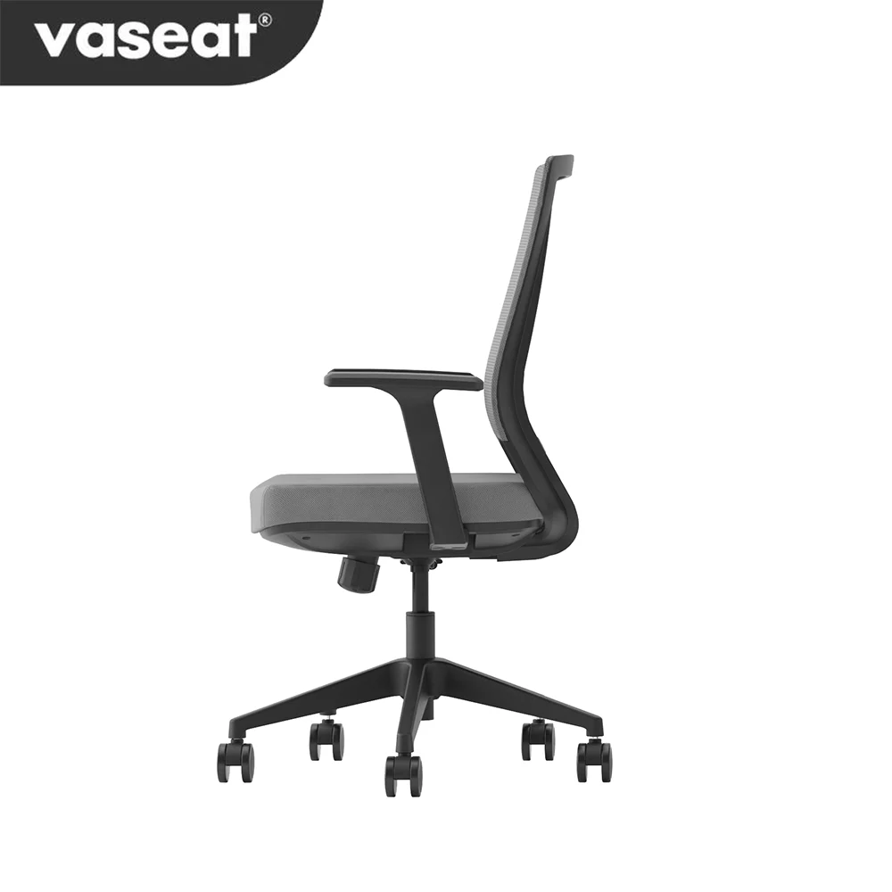 GK3-BM современное офисное кресло Vaseat удобное Сетчатое компьютерное для персонала с регулируемым подголовником простой дизайн