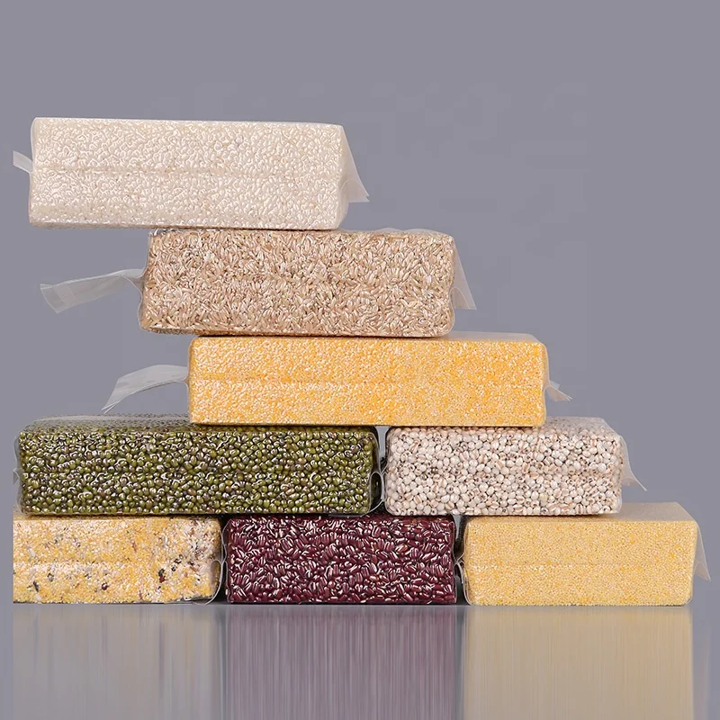 Factory direct sale PA PE Grain packaging rice brick vacuum bags