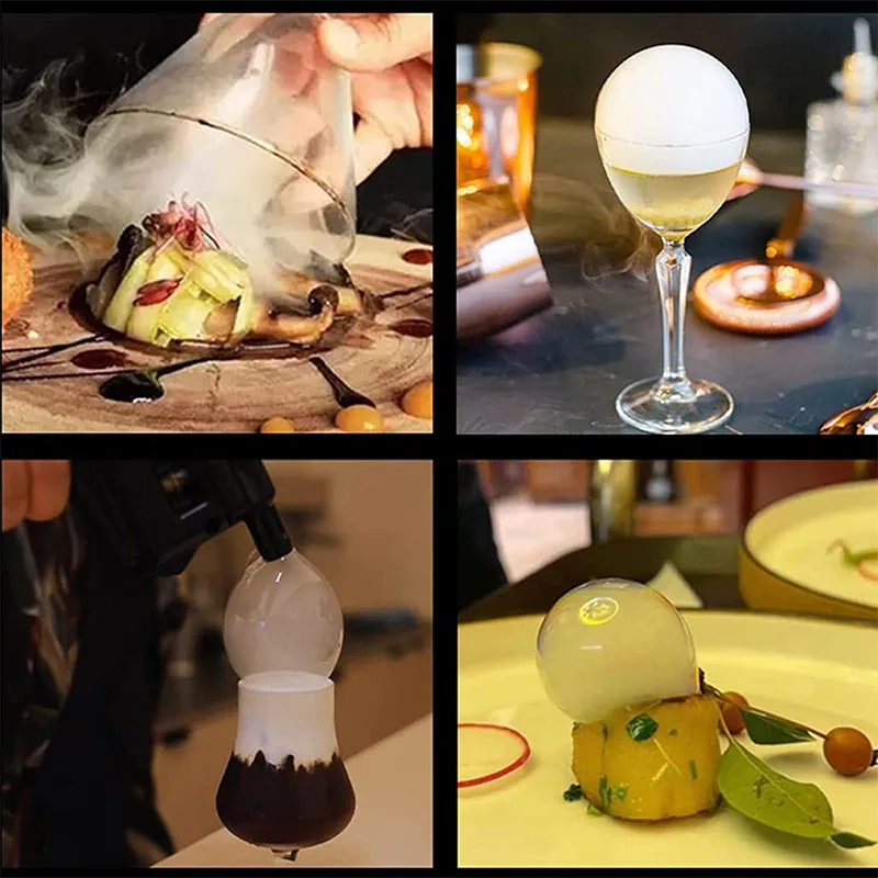 Premium Smoking Gun Bubble Cocktail Portable Handheld Cold Smoking Gun Flavor Blaster Electric Smoker