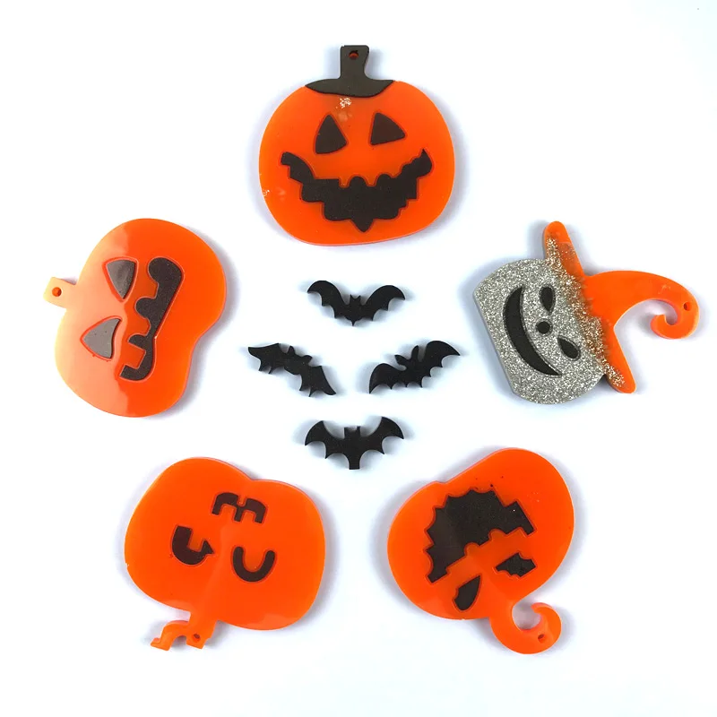 5584 5586 форма в виде тыквы на Хэллоуин, форма для поддона ведьмы для эпоксидной смолы-силиконовая блестящая форма «сделай сам» для смолы