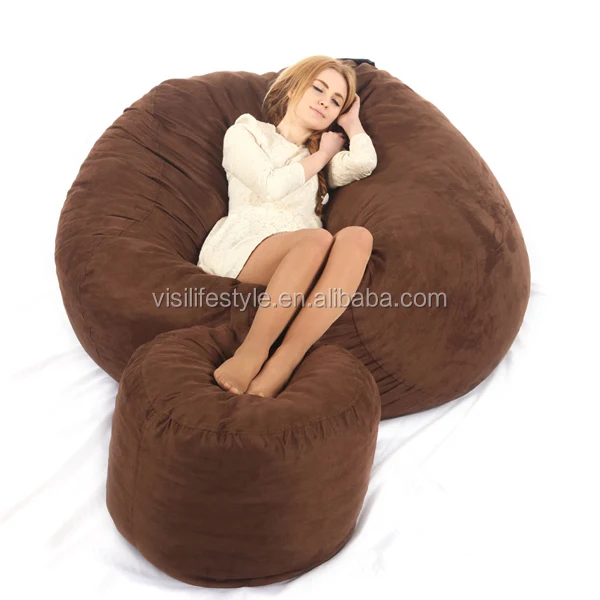 Замшевый чехол beanbag ленивый диван Прямая поставка Современный художественный домашний мешок