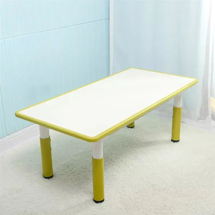 Height Adjustable Kids Kindergarten Writing Table Chair Set School Plastic Table And Chair