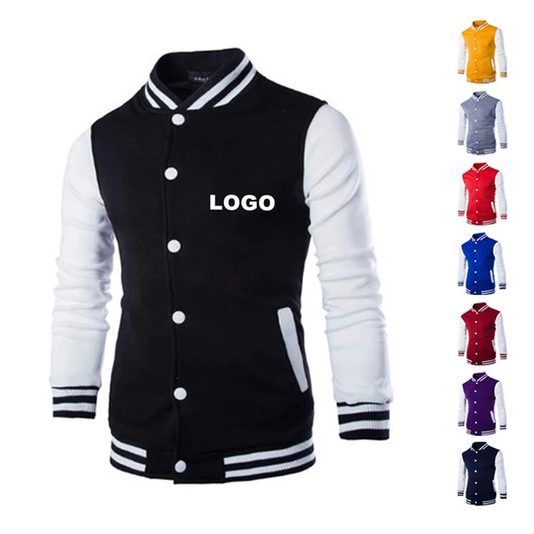 HGJ2001 Wholesale blank men letterman jackets custom sublimation bomber college university baseball varsity jacket for men 2022
