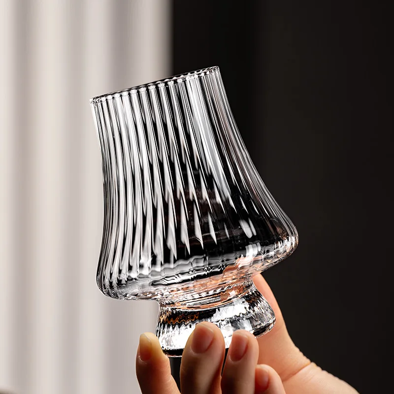 factory wholesale custom logo crystal glass whiskey tasting glass whisky glass for bar