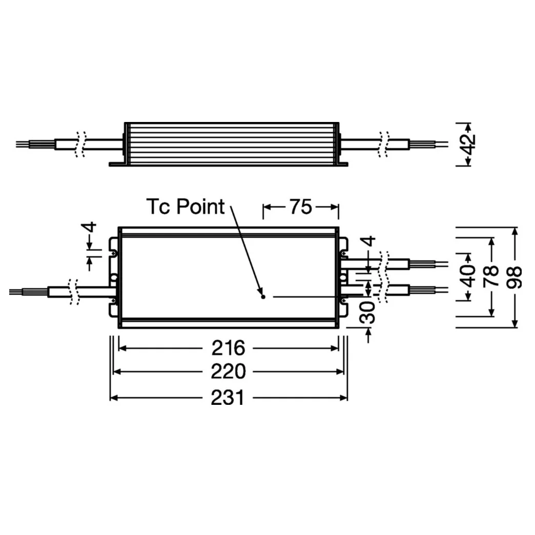 Osram светодиодный драйвер 100 Вт 150 200 320 UNV 1A1 2DIM P7 постоянный ток светодиодные драйверы