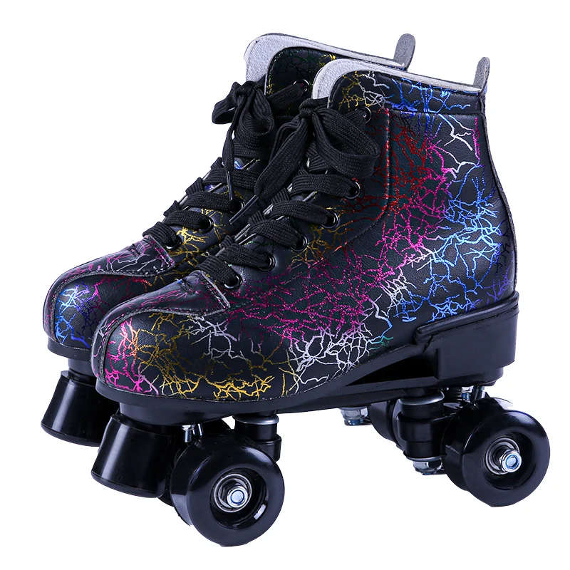 
High quality hot selling double row adult flash skating rink roller skates 