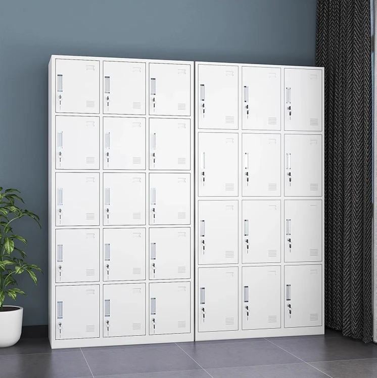 12 Door Steel Lockers For School Gym Bench Locker Room Metal Lockers Room Storage Cabinet