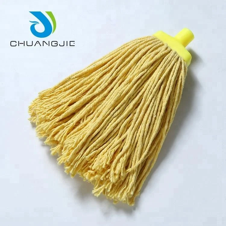Wholesale Commercial Airport Hotel Hospital Floor Dust Cotton Wet Mop For Cleaning With Aluminum Handle