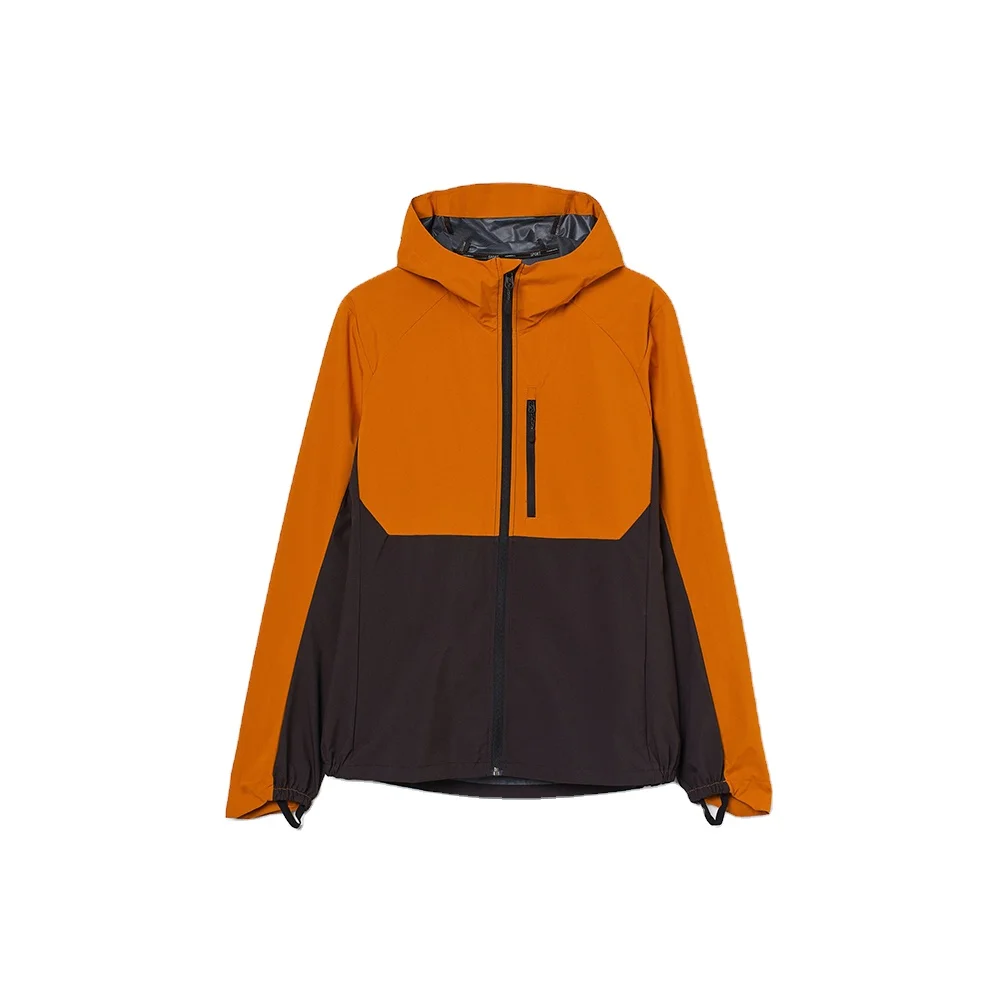wholesale windproof running jacket men custom color block gym sports outdoor jacket men nylon windbreaker waterproof jacket