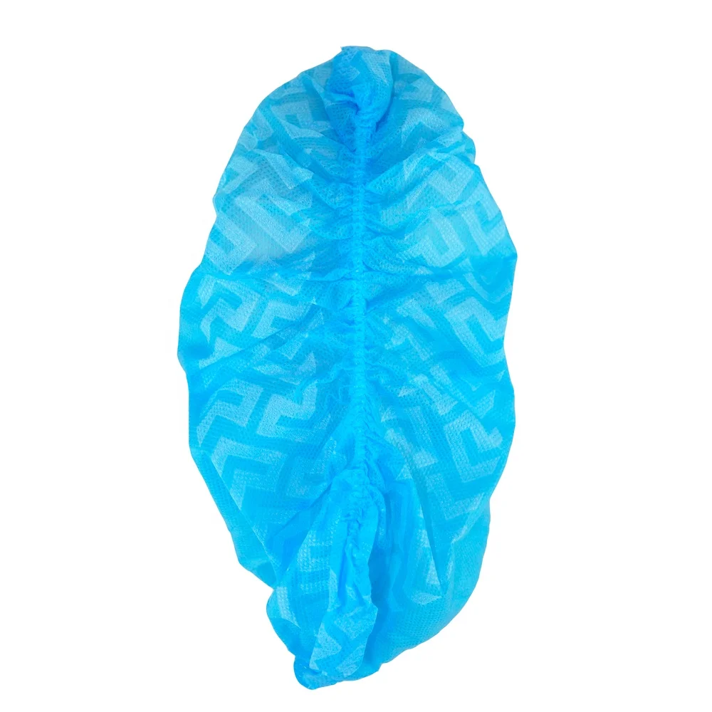 Disposable Non Woven Medical Shoe Cover With T Clips Surgical Shoes Cover For Hospital Antiskid