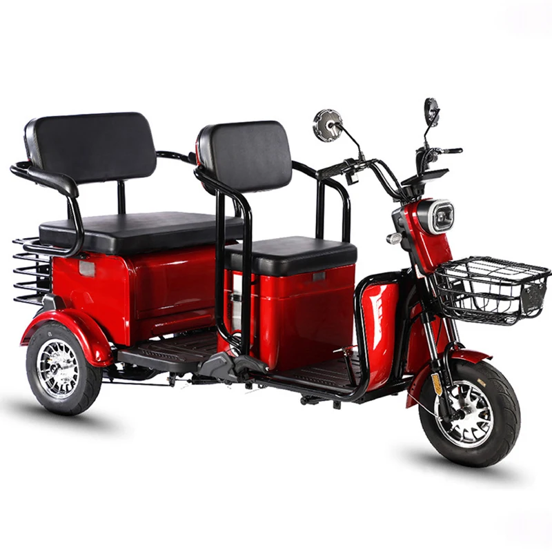 Factory Price two Seat Adult comfortable passenger cargo electric scooter best electric tricycle disabled elderly