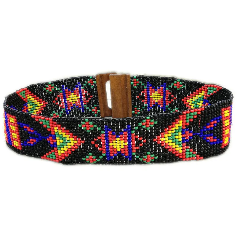 Индивидуальный разноцветный эластичный пояс из бисера, женские модные аксессуары, ремень из бисера ручной работы