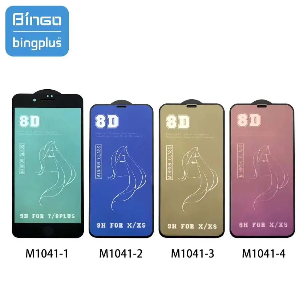 OEM Bingo 8D Full glue Screen Protector premium Mirror 9H Tempered Glass film For iphone 12 pro mini