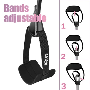 Home Gym Pilates Bar Kit with Resistance Bands Stick Squat Yoga Pilates Flexbands Kit
