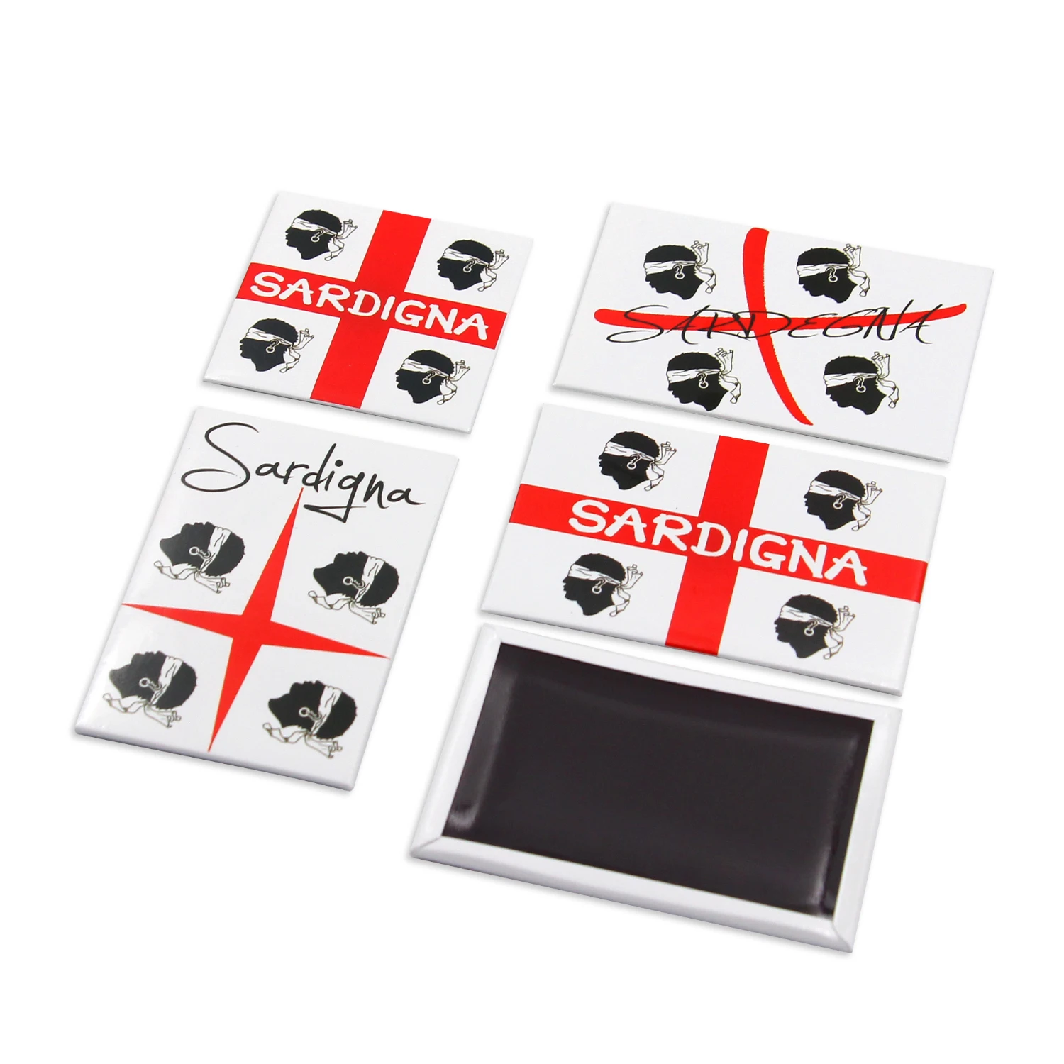 2023 2024 Custom Tin Refrigerator Sticker Magnets Personalized Various National Flag Greece Filand Italy Souvenir Fridge Magnet