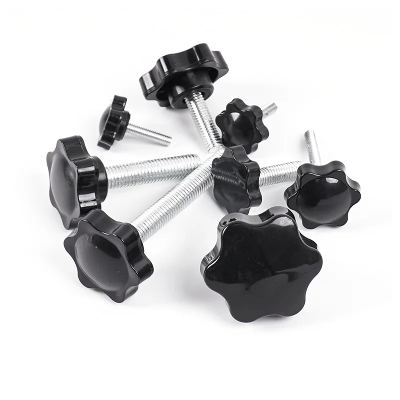 Plastic Screw Adjustable Customized Smooth Surface 4mm6mm8mm Carbon Steel Zinc Plated Galvanized Nylon Torx Head Hand Screw