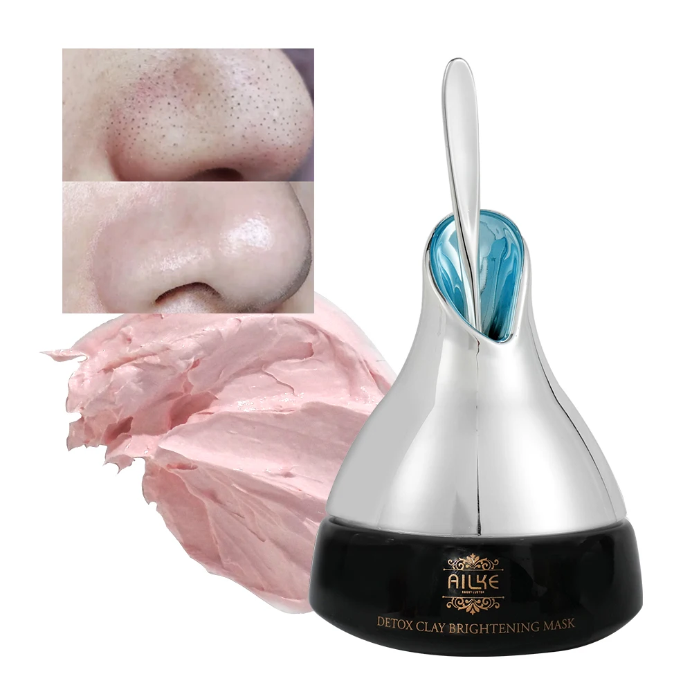 Natural Cosmetics Brightening Masks Clean Makeup Clay Hydrating C Whitening Moisturizing Mud Facial Face Mask For Women