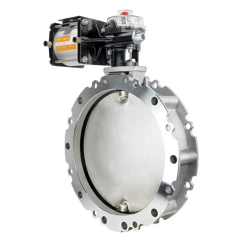 Pneumatic Dust Butterfly Valve Aluminium Alloy API High Quality Pneumatic Butterfly Valve For Dust