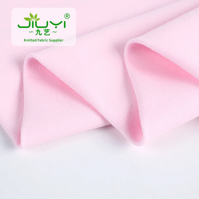 wholesale 95% cotton 5%spandx sustainable lightweight single jersey knit fabric for sleepwear