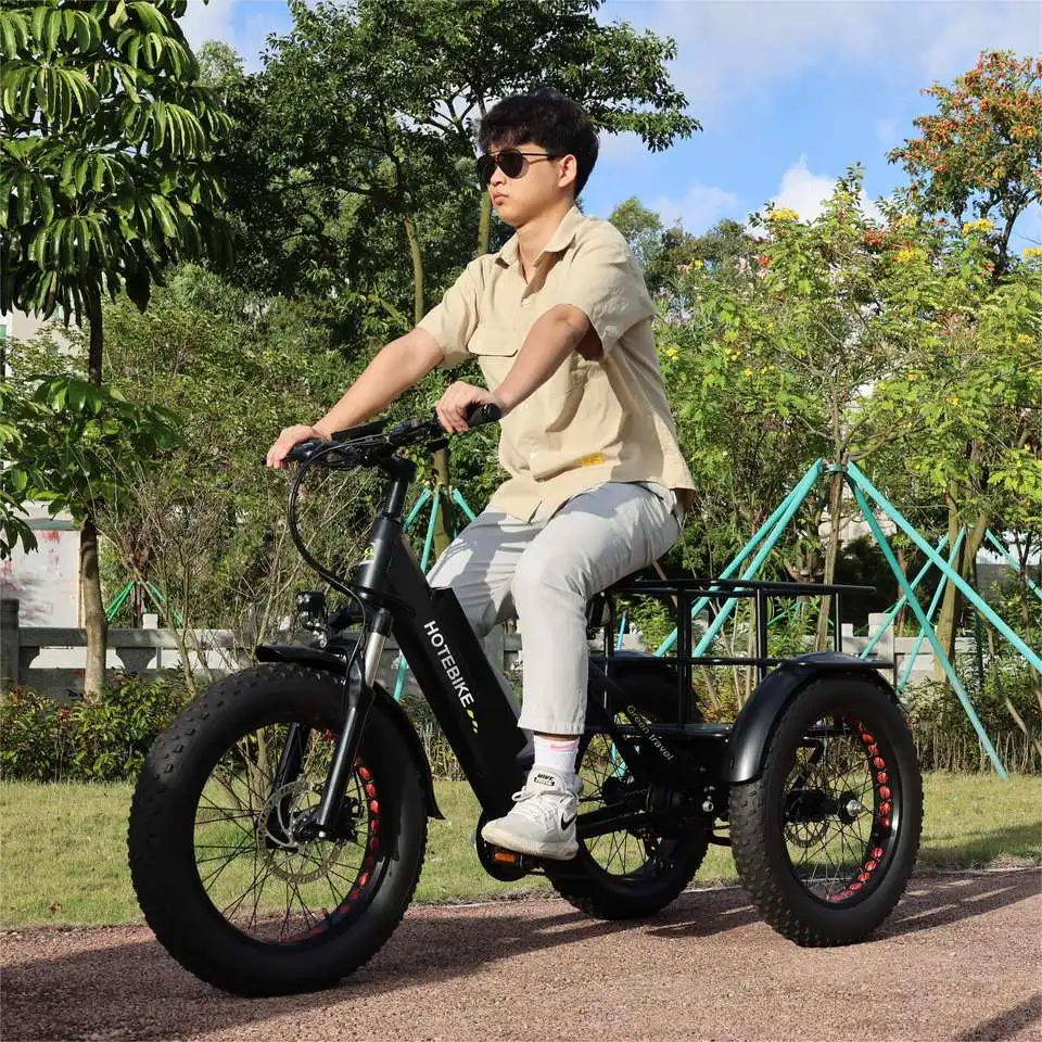 Hot selling 3 wheel electric bike ET250 electric tricycle with passenger seat 20 inch electric tricycle bike with solar panels