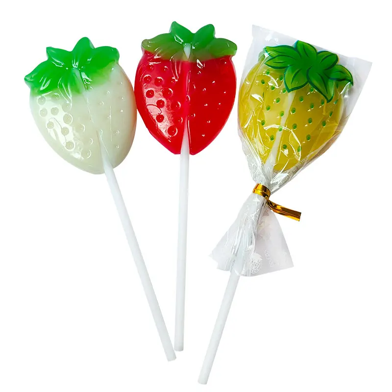 Factory Wholesale Custom Private Label Fruit Lollipop Candy