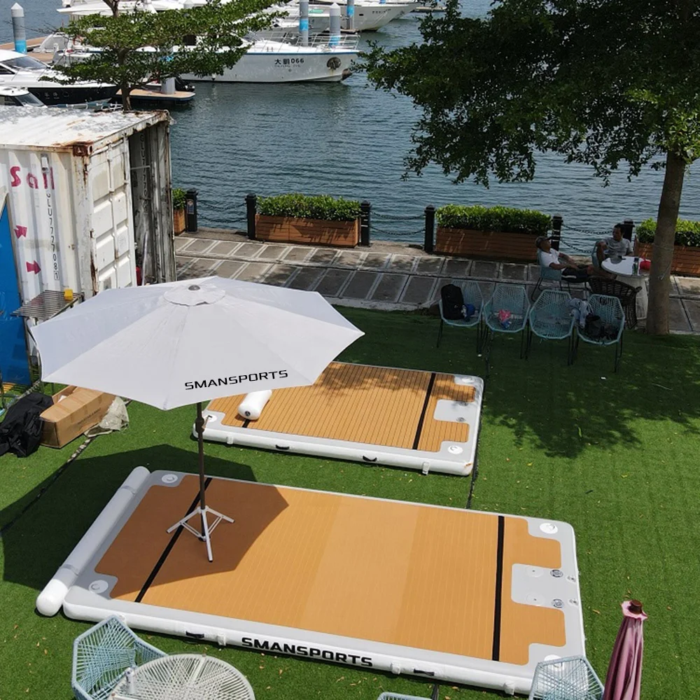 Leisure Land 322 3m floating water party fun island floating water mat for sale