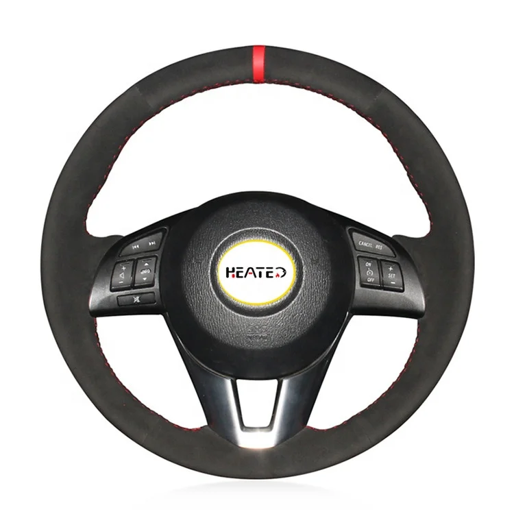 Steering Wheel Cover for Mazda 3 Axela Mazda 6 Atenza Mazda 2 CX-3 CX-5 Scion iA 2016(Genuine Leather) wholesale price for you
