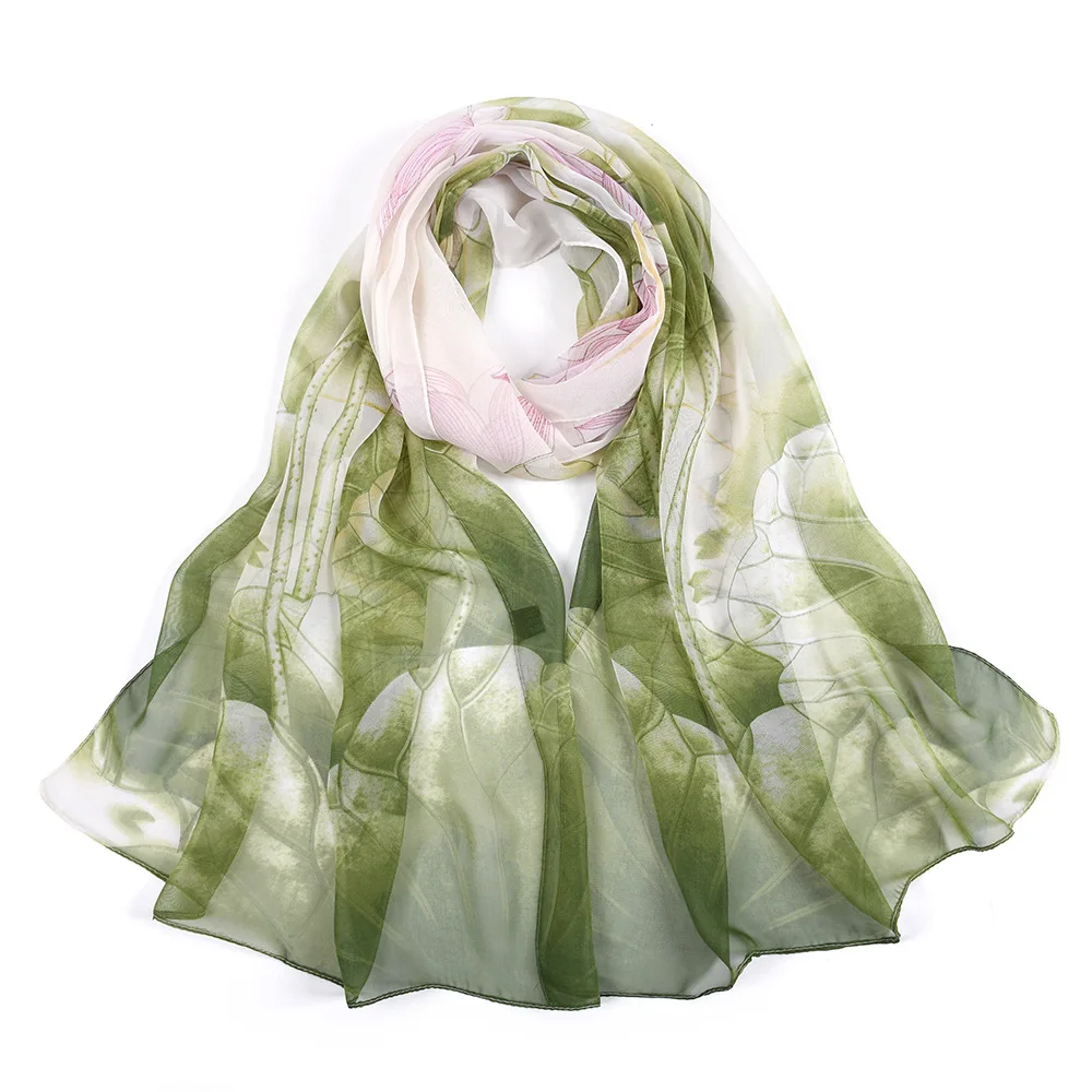 Zandy OEM&ODM Wholesale Ladies Lightweight Dot Printed Georgette Chiffon Scarf New Fashion Summer Hijab Square Shawl Breathable