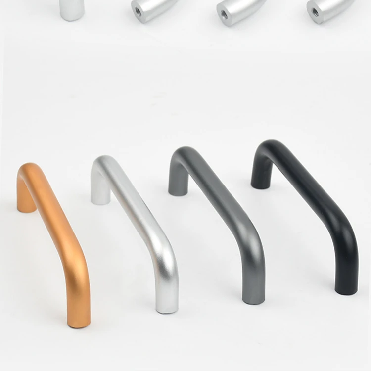 newrgy cabinet knob Kitchen Cabinet Furniture Wardrobe Doo  Long Aluminum Alloy Drawer Pull Metal Rose Gold